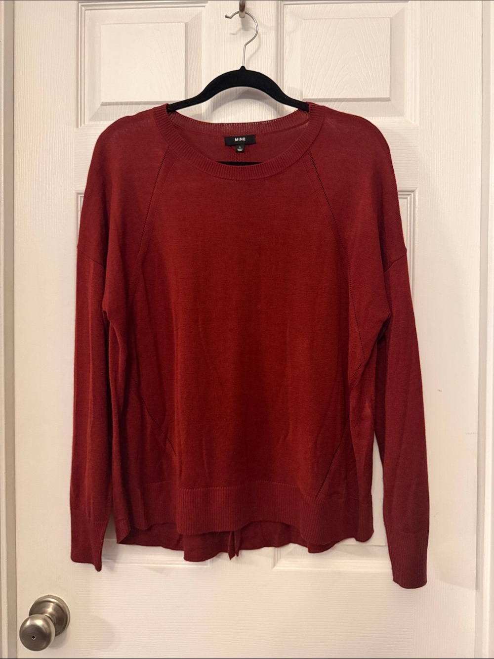mine Burgandy Crewneck Sweater